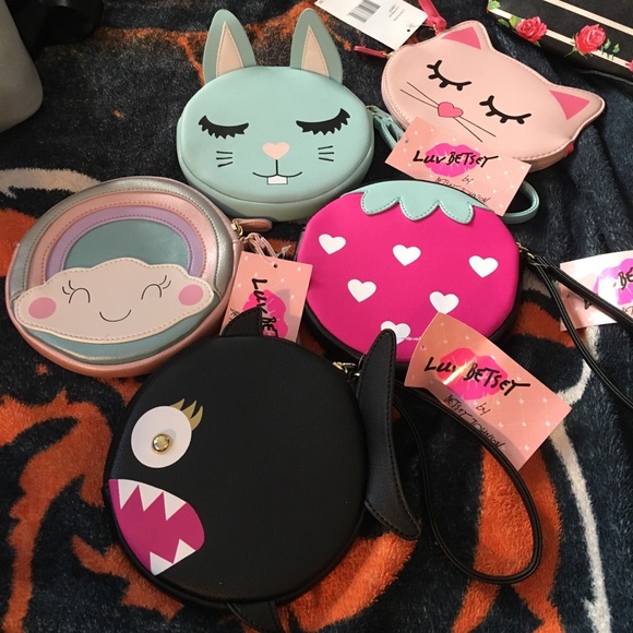 Betsy Johnson Strawberry Wristlet - Picture 3 of 5